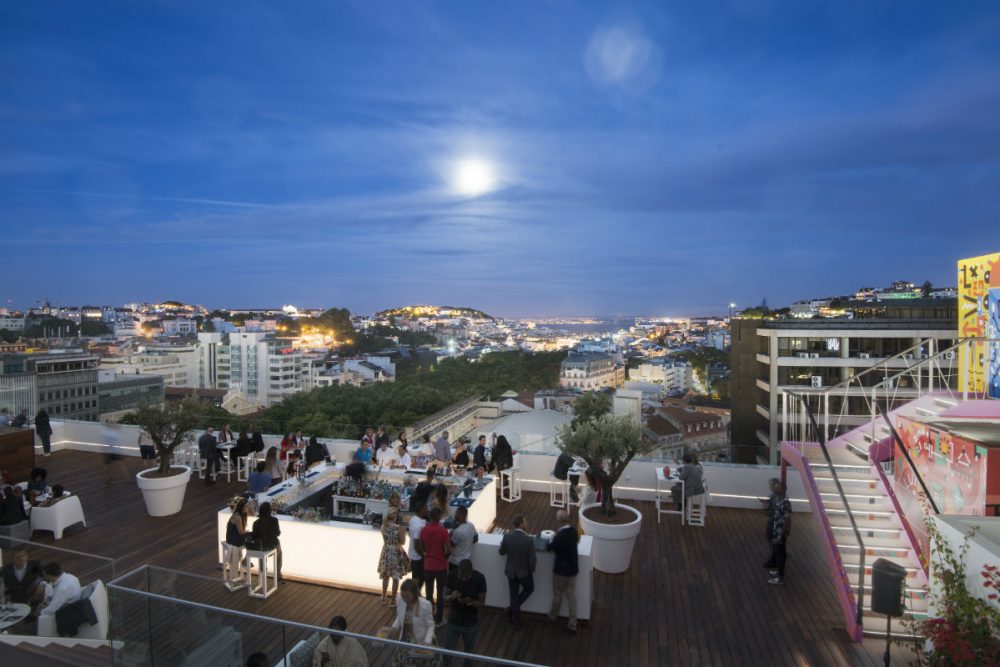 The Sky Bar at the Tivoli Avenida Liberdade has a great view over Lisbon