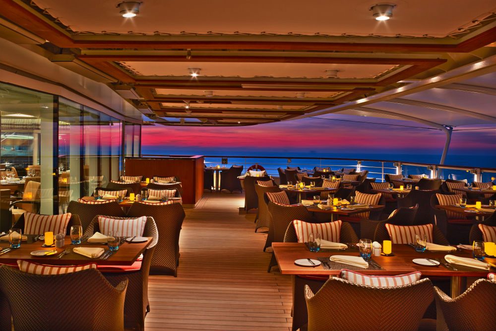 The Colonnade restaurant Seabourn Ovation cruise ship