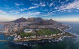 Aerial view of Cape Town from a helicopter tour
