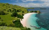 Komodo National Park island paradise for diving and exploring. The most populat tourist destination in Indonesia, Pink beach, Nusa tenggara Indonesia
