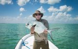 tim holding trophy fish in Belize