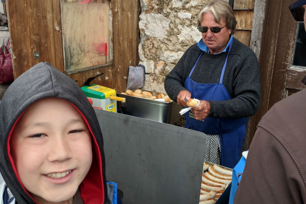 bratwurst vendor in bavaria