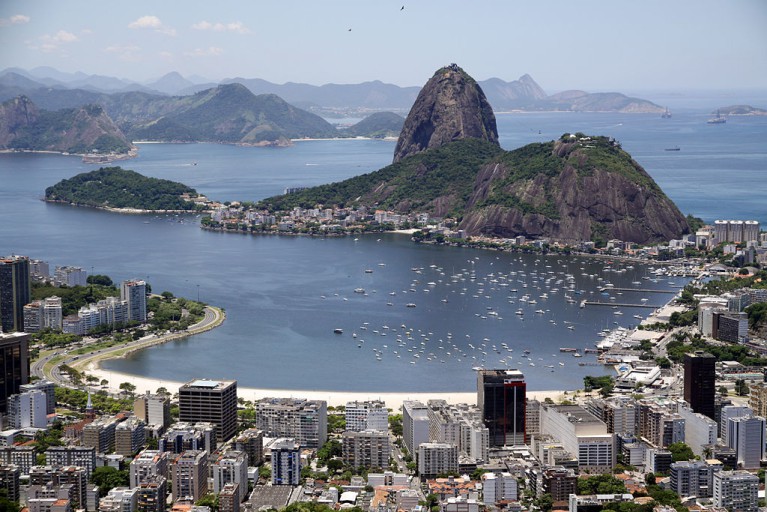 Rio, as seen from a helicopter