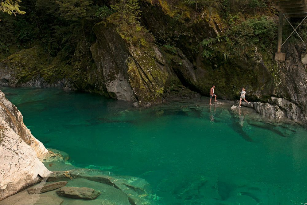  Blue Pools of Mt. Aspiring National Park, New Zealand