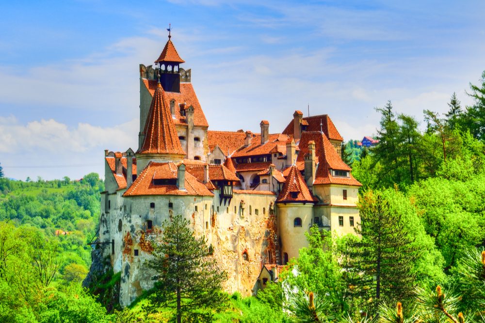 Legendary Bran (Dracula) historical castle of Transylvania, Brasov region, Romania, Eastern Europe