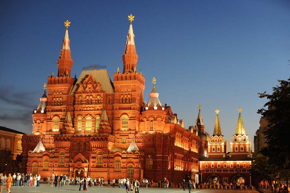 history museum in red square moscow russia
