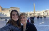 tourist selfie in St. Peters Square Vatican City Rome