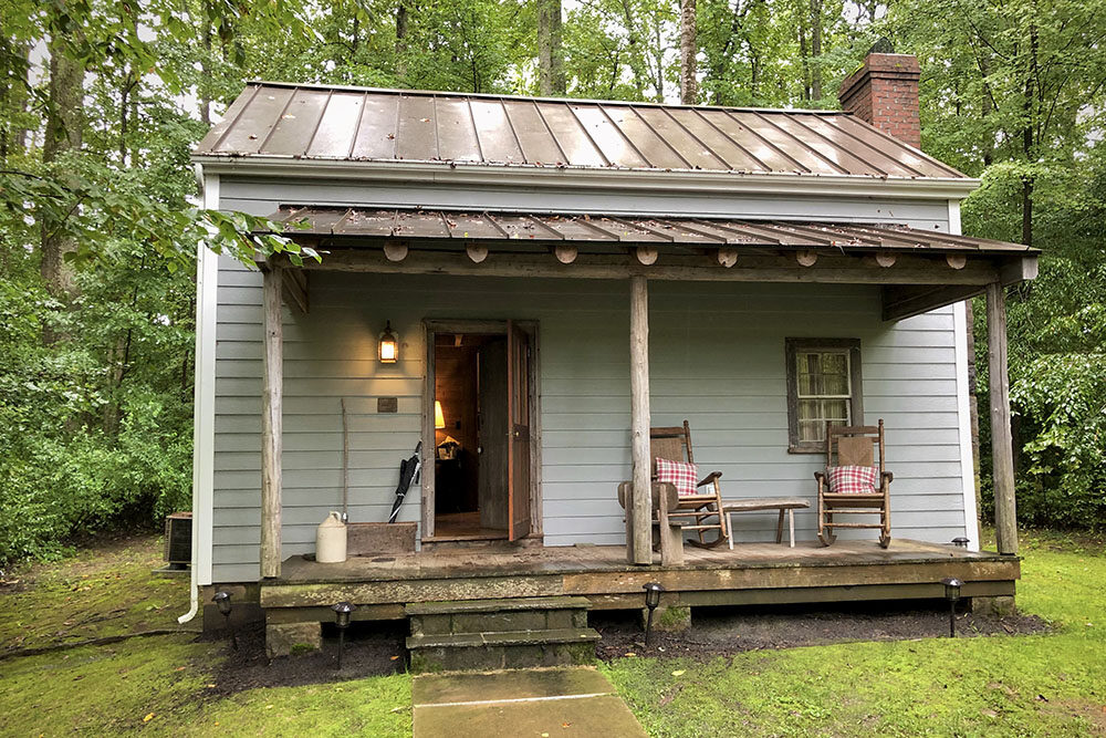 The Post Office cabin at Stevenson Ridge in Spotsylvania, Virginia