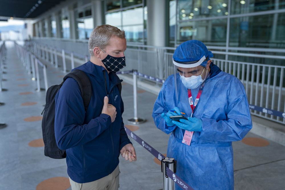 Galapagos airport health checker Expedtiion Trips