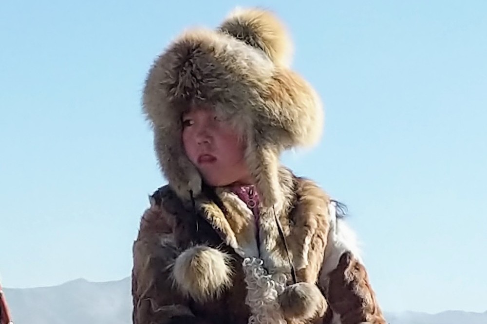 Golden Eagle Festival Mongolia -youngest girl Aimulder 