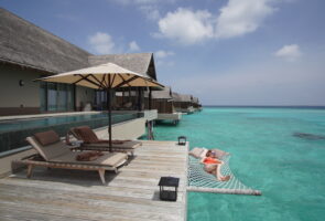 overwater bungalow at Joali resort in the maldives