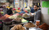 Mahane Yehuda Market dried fruit tea vendor