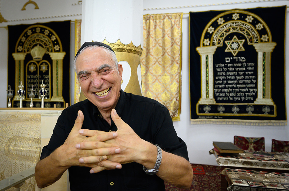Uzbekistan Rabbi Abram Ishakov smiling