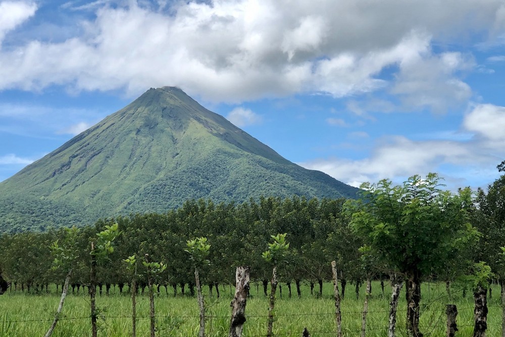 View of Arenal volcano in Costa Rica 