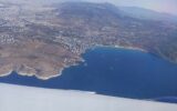 Aerial view of Athens Greece from airplane June 4 2021