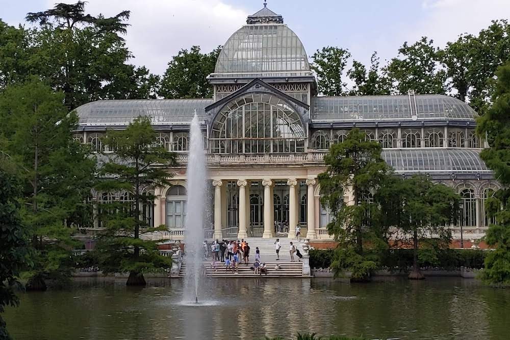 Madrid Spain Parque de El Retiro glass house