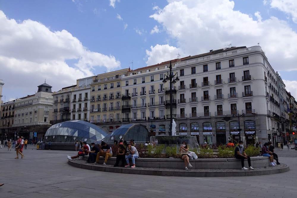 Madrid Spain Puerta del Sol outdoor scene