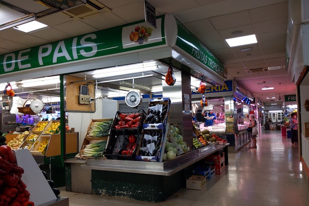 Madrid Spain local market where I got GF bread