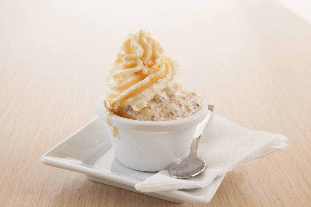 rye bread ice cream sundae from Cafe Loki Reykjavik Iceland