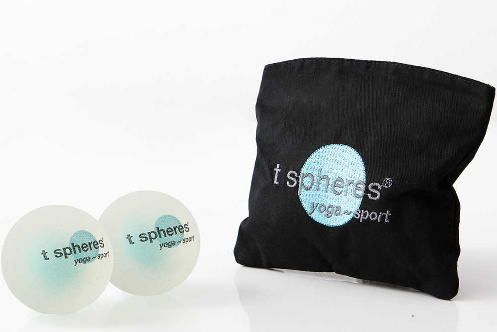Photo of T Spheres massages balls and their carrying case