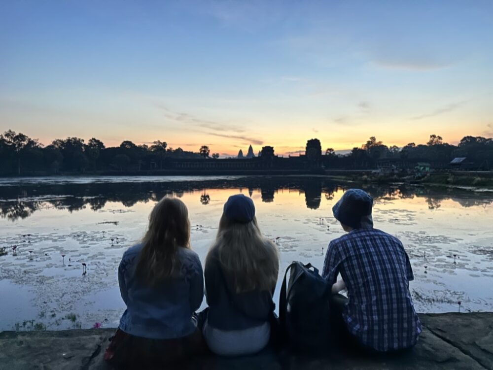 Sunrise at Angkor Wat in Cambodia