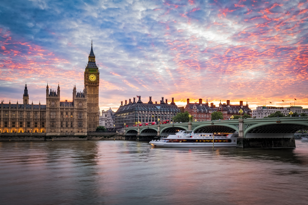 Big Ben Clock in London, United Kingdom.