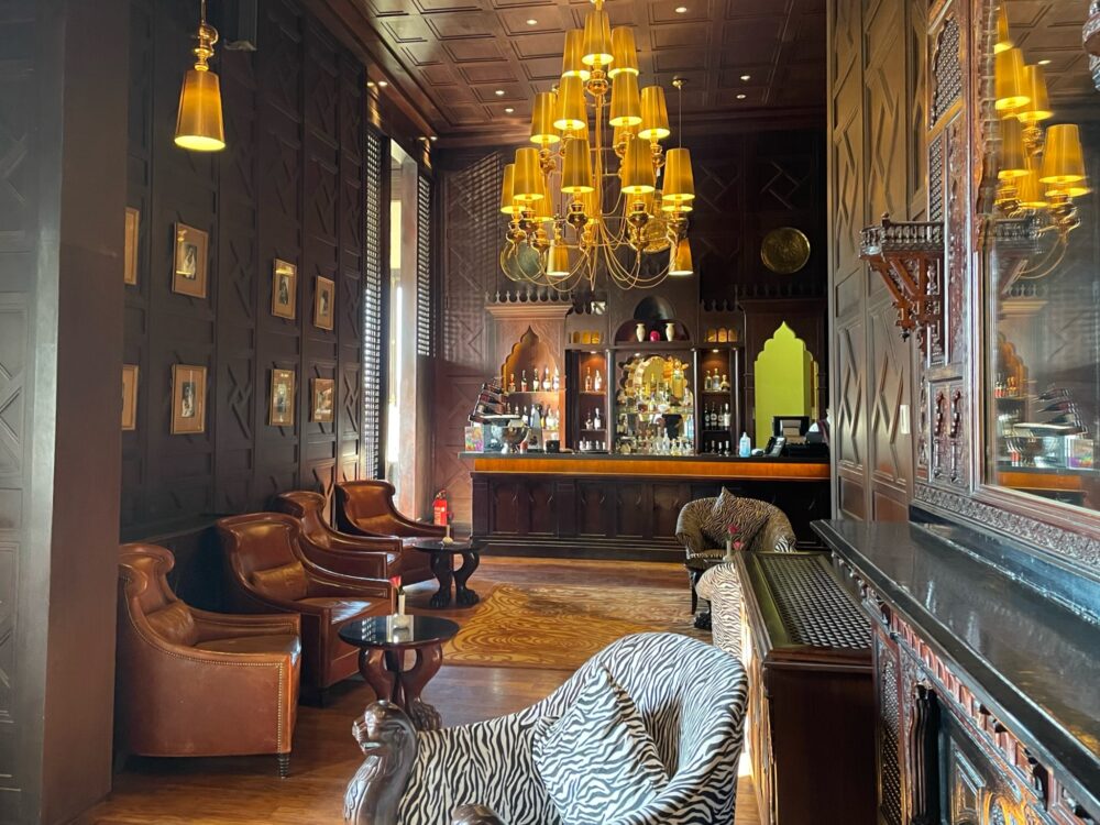 The bar at the Old Cataract Hotel in Egypt.