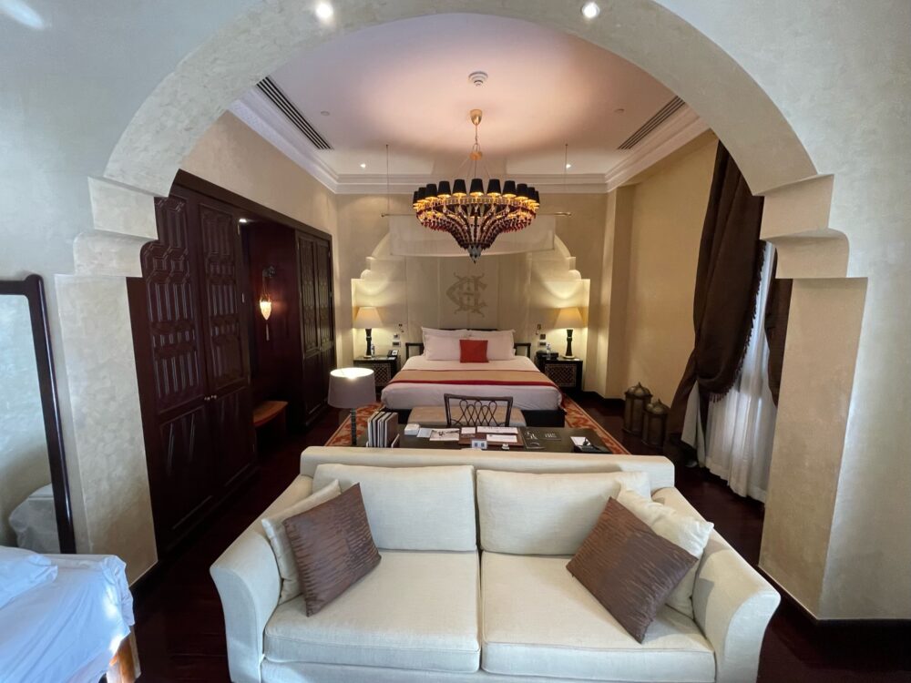 View of Palace Cataract Suite at the Old Cataract Hotel in Aswan.