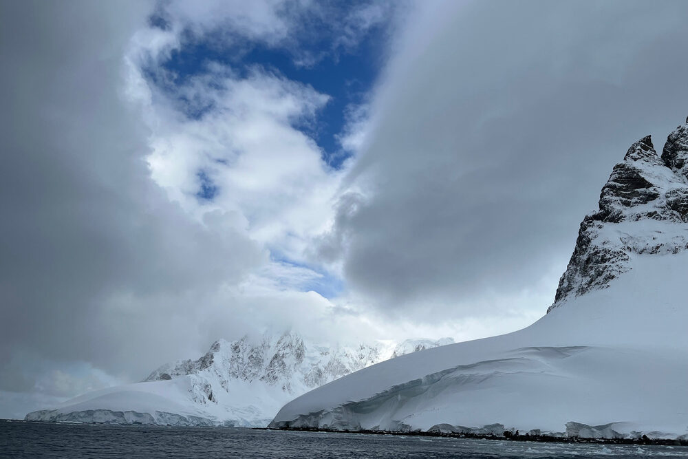 The hauntingly beautiful Lemaire Channel, where a narrow passage runs between two mountain ranges.