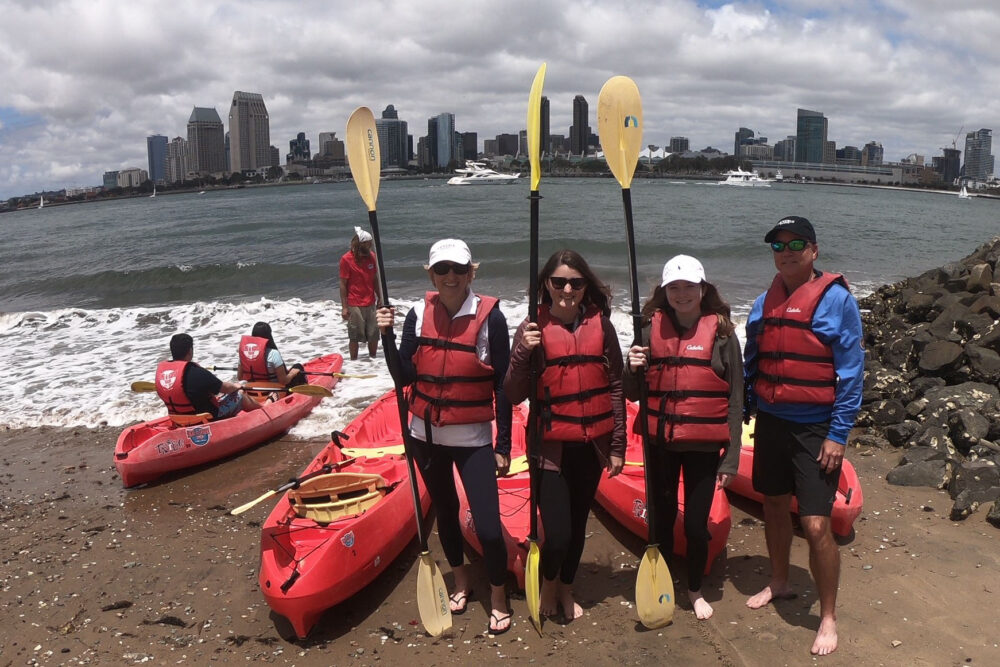 Kayaking in Southern California. 