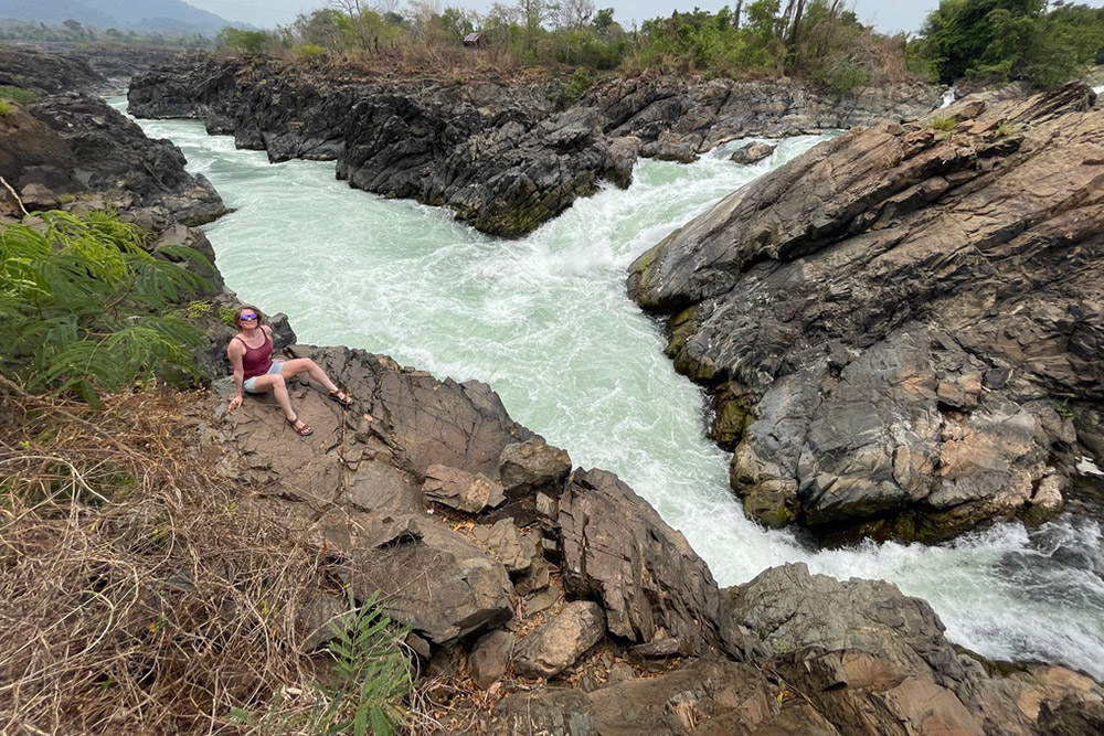 Brook at Li Phi Somphamit Waterfall