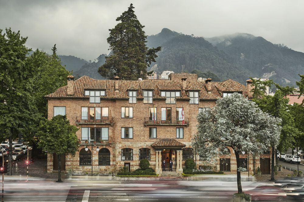 The outside of Four Seasons Casa Medina in bogota, Colombia.