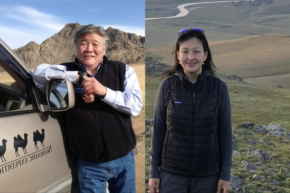 Jalsa Urubshurow and Undraa Buyannemekh.