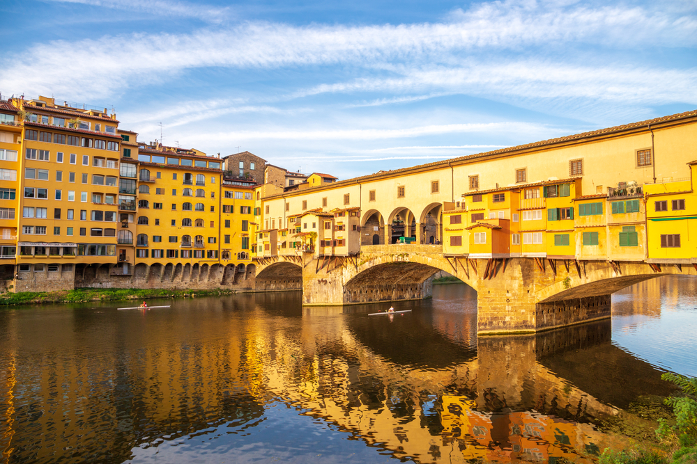 Ponte Vecchio in Florence, Tuscany. 