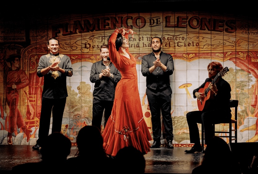 A flamenco show at Flamenco de Leones in Madrid, Spain.