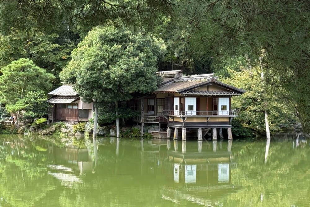 The Kenrokuen Gardens in Kanazawa, Japan.