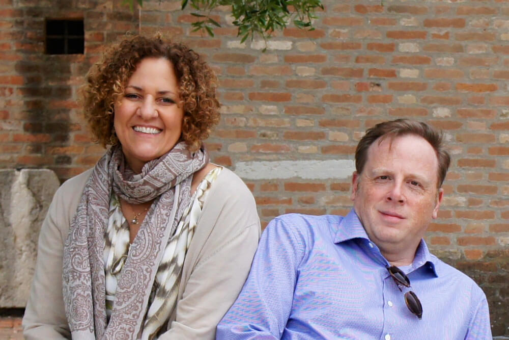 Maria Gabriella Landers and Brian Dore.