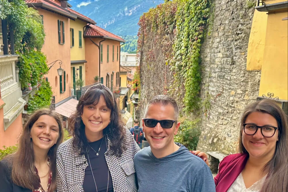 Michael Ruma with IC Bellagio team in Italy.