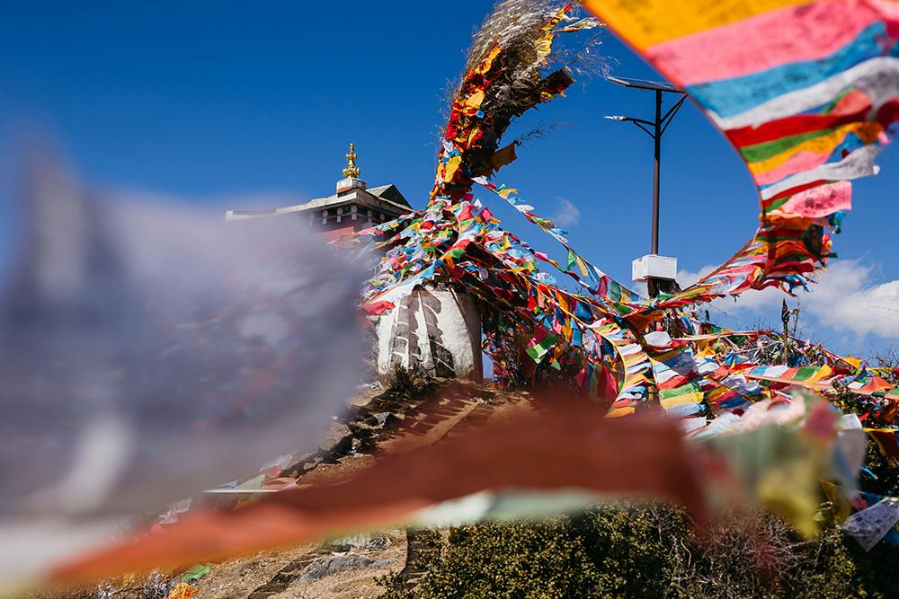 Prayer flags in Shangri-La, China.