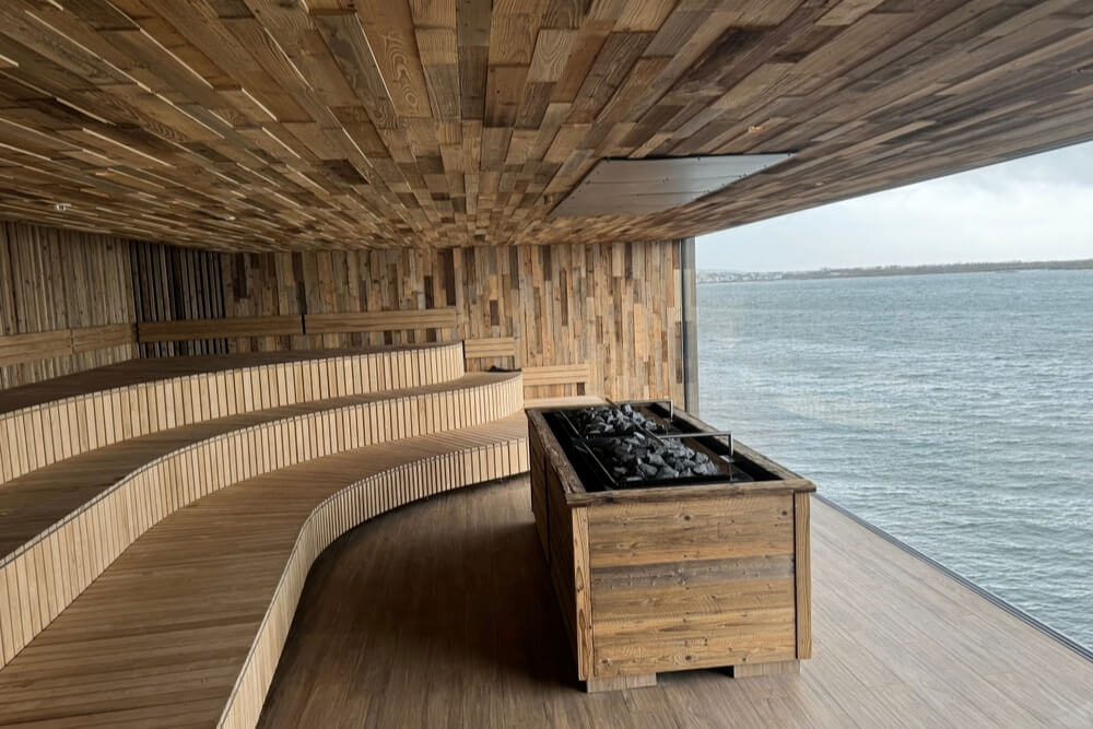 Sky Lagoon sauna in Iceland.