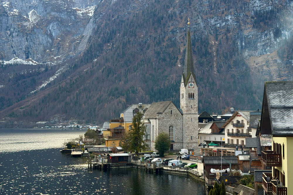 The village of Hallstatt in Austria.