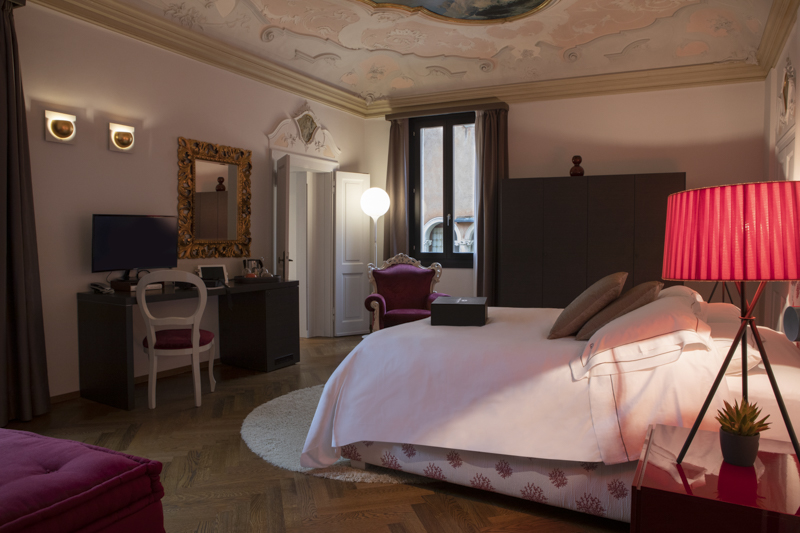 A room at Hotel Corte di Gabriela in Venice, Italy.