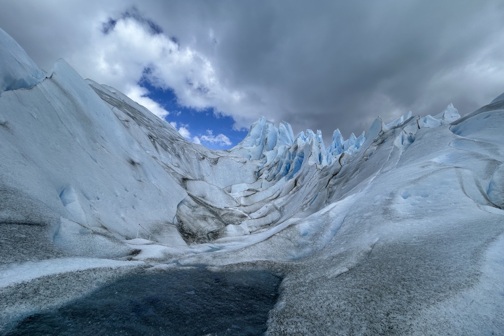 A glacier in Argentina.
