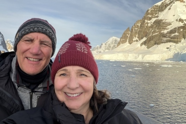 Magda Kuhn on an Antarctica cruise.