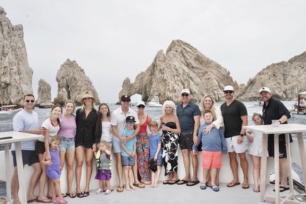 Richard Carvolth and family in Cabo San Lucas, Mexico.