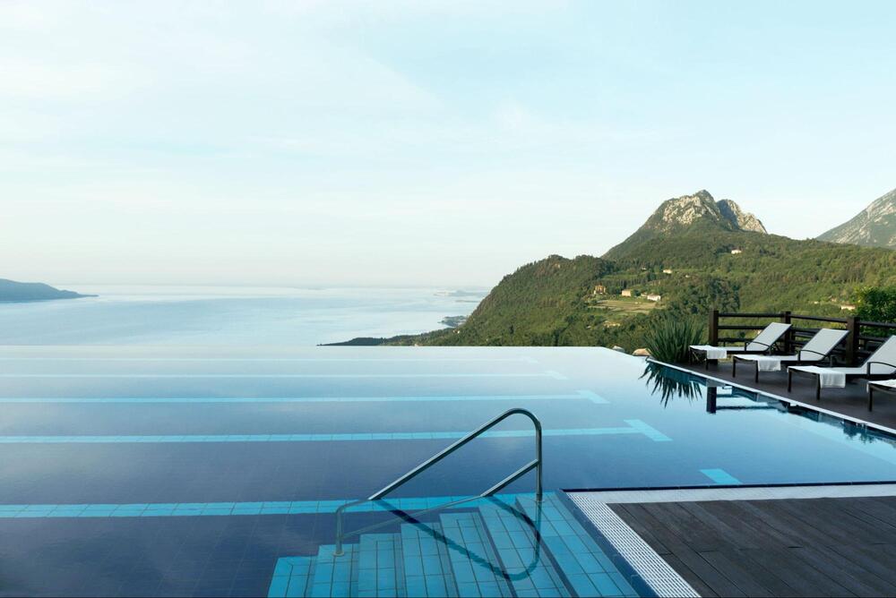 Lefay Resort & Spa overlooking Lake Garda.