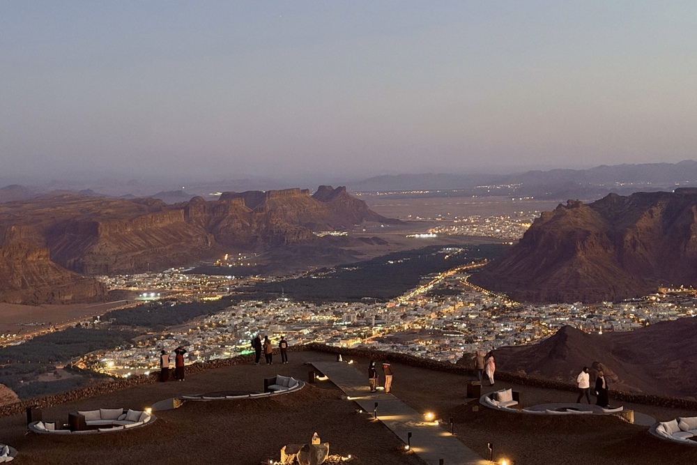 Viewpoint over AlUla, Saudi Arabia.