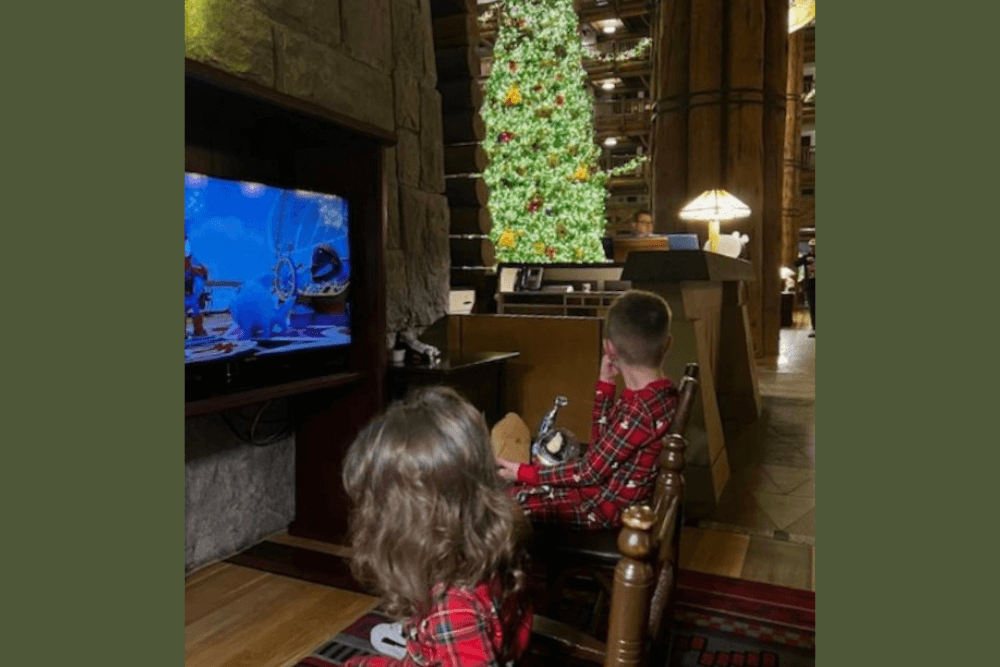 Disney’s holiday decor.