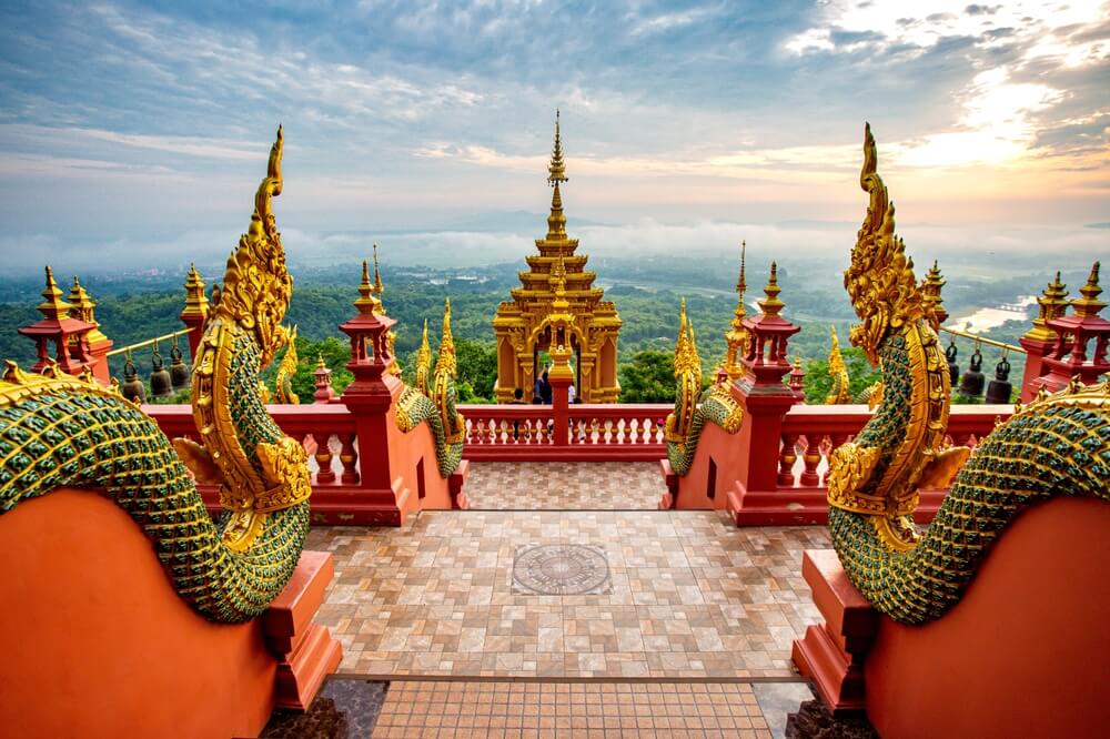 Wat Phra That Doi Phra Chan temple in Lampang Province, Thailand.