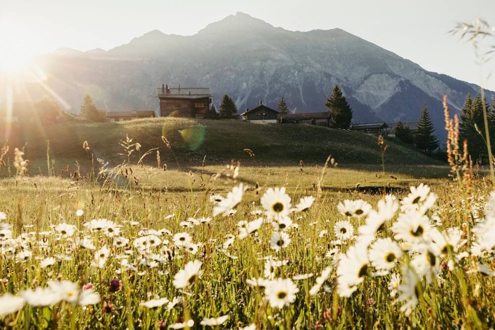 Lenzerheide resort town in Switzerland.